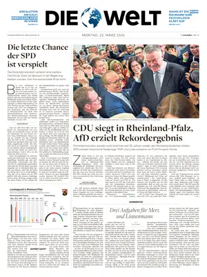 Prima Pagina "Die Welt"