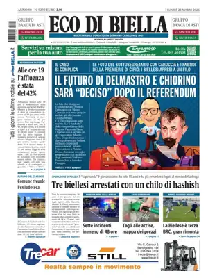 Prima Pagina "Eco di Biella"