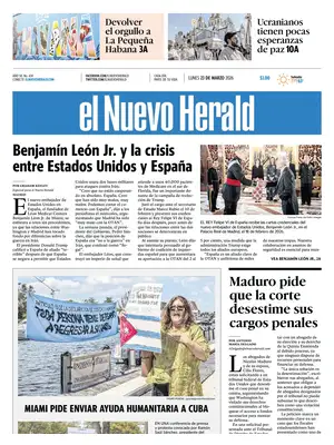 Prima Pagina "El Nuevo Herald"