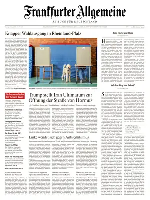 Prima Pagina "Frankfurter Allgemeine Zeitung"