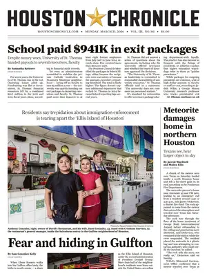 Prima Pagina "Houston Chronicle"