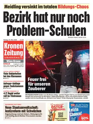 Prima Pagina "Kronen Zeitung"