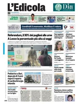 Prima Pagina "L'Edicola | Bari"