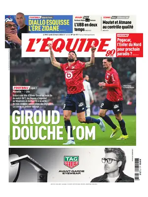 Prima Pagina "L'Equipe"