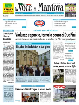 Prima Pagina "La Voce di Mantova"