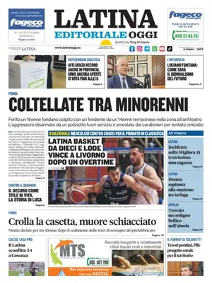 Prima Pagina "Latina Editoriale Oggi"