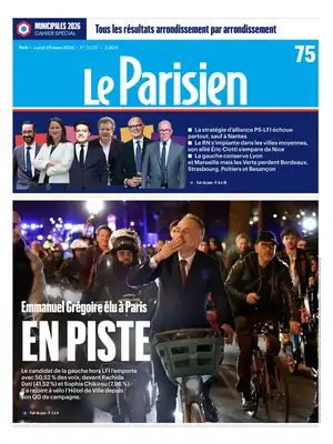 Prima Pagina "Le Parisien"