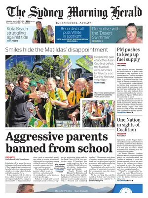 Prima Pagina "The Sydney Morning Herald"