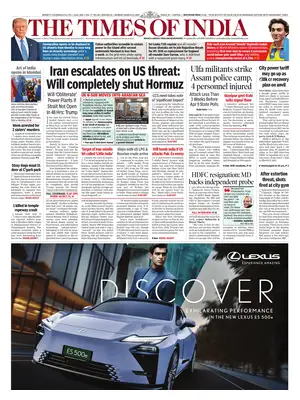 Prima Pagina "The Times of India"