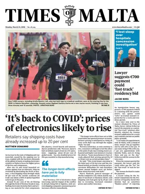 Prima Pagina "Times of Malta"
