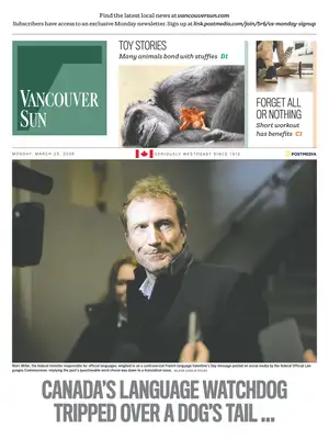 Prima Pagina "Vancouver Sun"