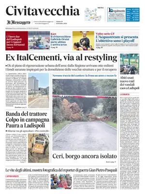 Prima Pagina "Il Messaggero | Civitavecchia"