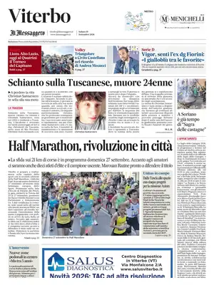 Prima Pagina "Il Messaggero | Viterbo"