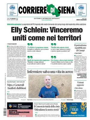 Prima Pagina "Corriere di Siena"