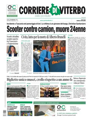Prima Pagina "Corriere di Viterbo"
