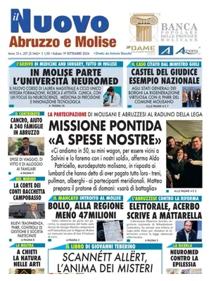 Prima Pagina "Il Nuovo Abruzzo e Molise"