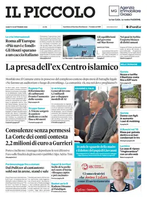 Prima Pagina "Il Piccolo | Gorizia e Monfalcone"