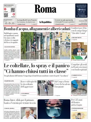 Prima Pagina "La Repubblica | Roma"