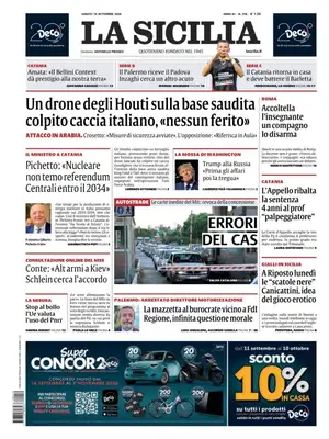 Prima Pagina "La Sicilia"