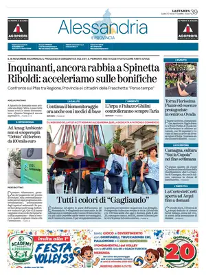 Prima Pagina "La Stampa | Alessandria"
