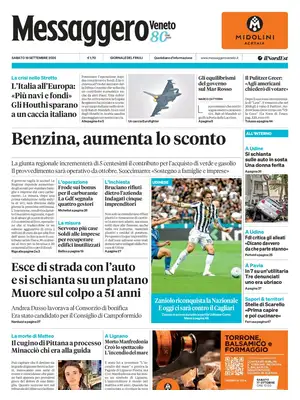Prima Pagina "Messaggero Veneto | Udine"