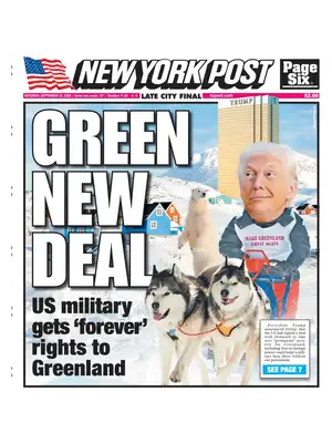 Prima Pagina "New York Post"