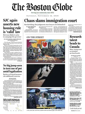 Prima Pagina "The Boston Globe"