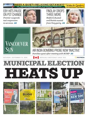 Prima Pagina "Vancouver Sun"