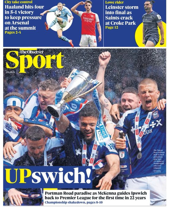 Copertina The Observer Sport 05/05/2024
