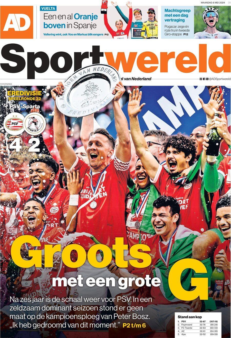 Prima Pagina AD Sportwereld 06/05/2024
