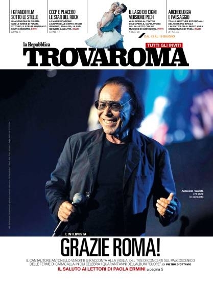 Copertina TrovaRoma (la Repubblica) 14/06/2024
