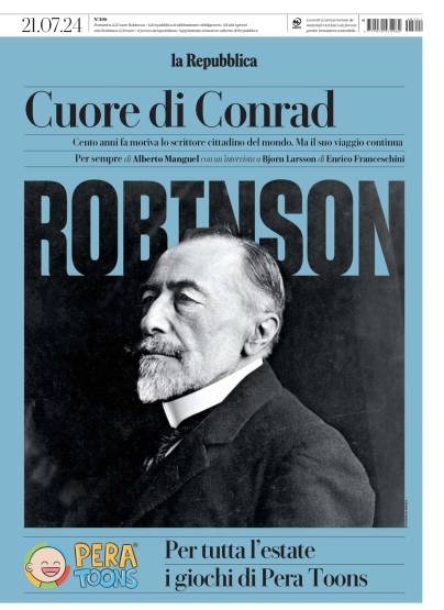 Copertina Robinson (La Repubblica) 21/07/2024