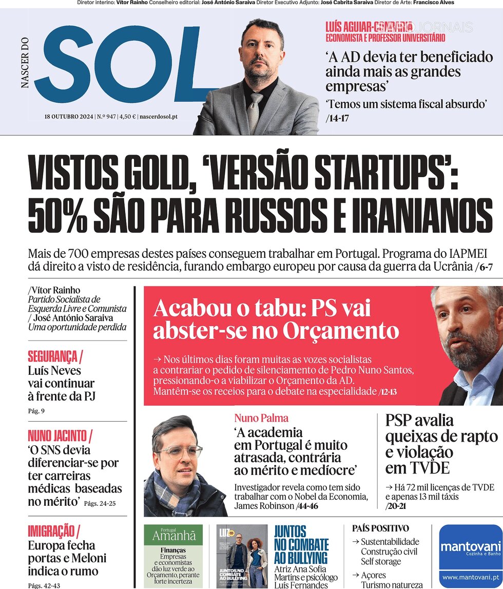 Copertina Sol 18/10/2024