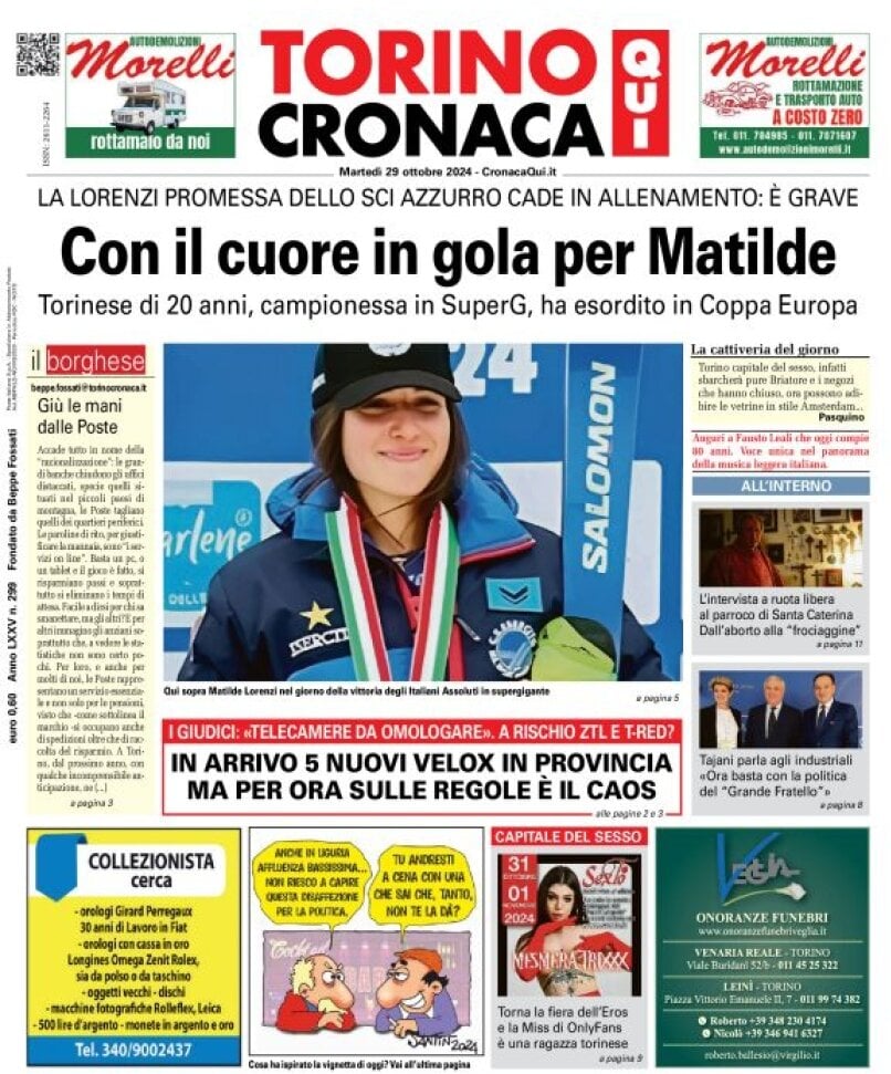 Prima Pagina CronacaQui 29/10/2024