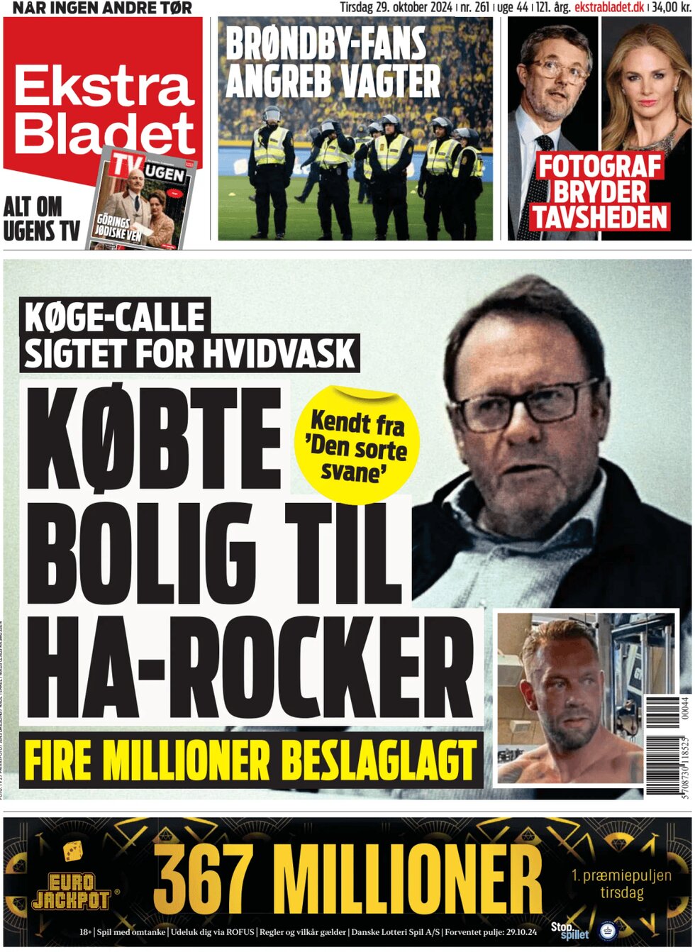 Prima Pagina Ekstra Bladet 29/10/2024