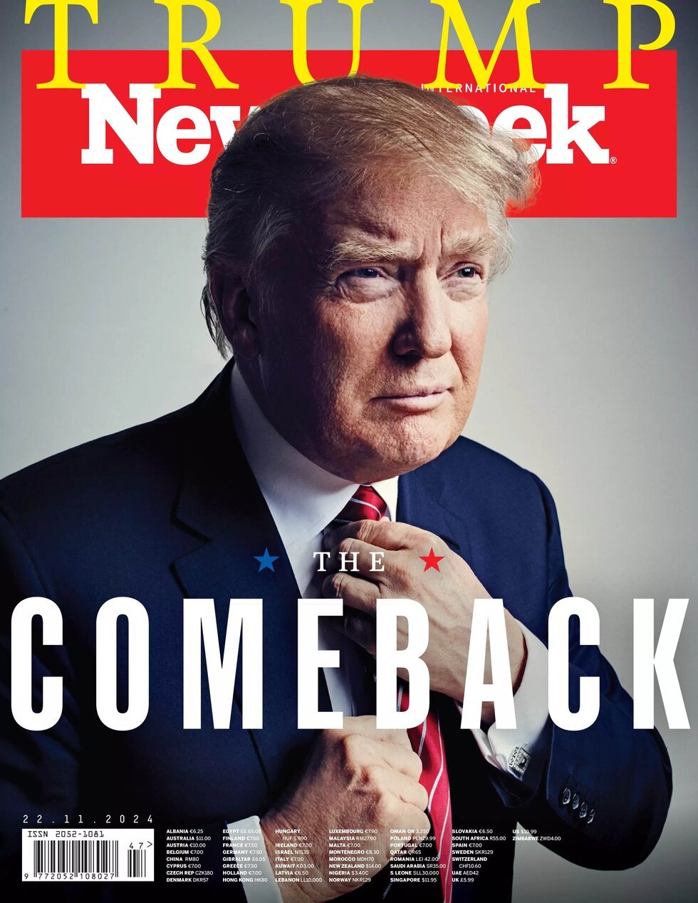 Copertina Newsweek 15/11/2024