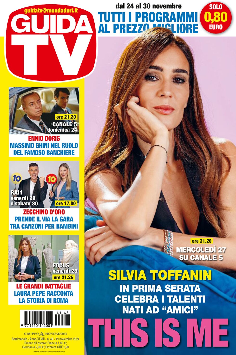 Copertina Guida TV 19/11/2024