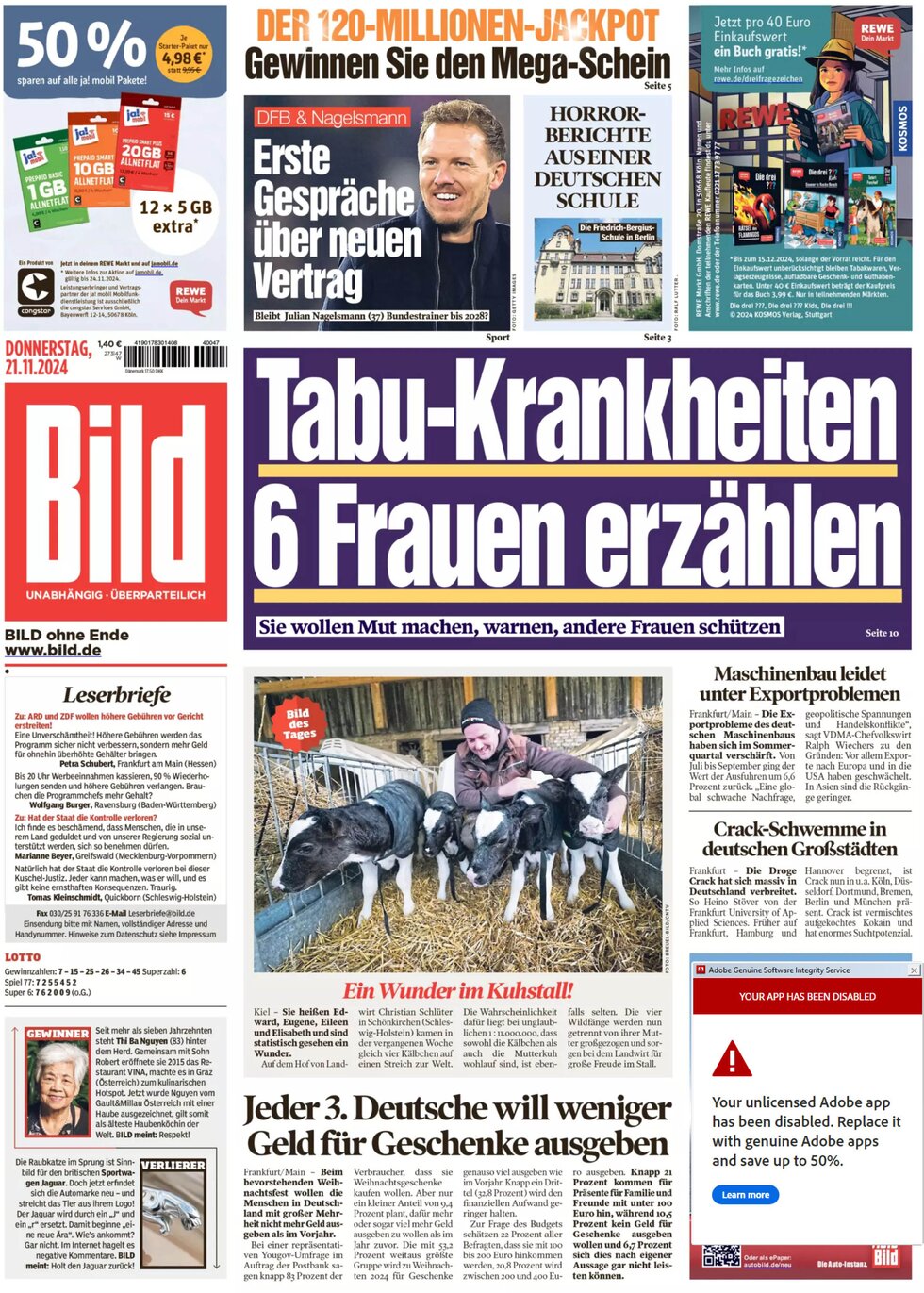 Prima Pagina Bild 21/11/2024