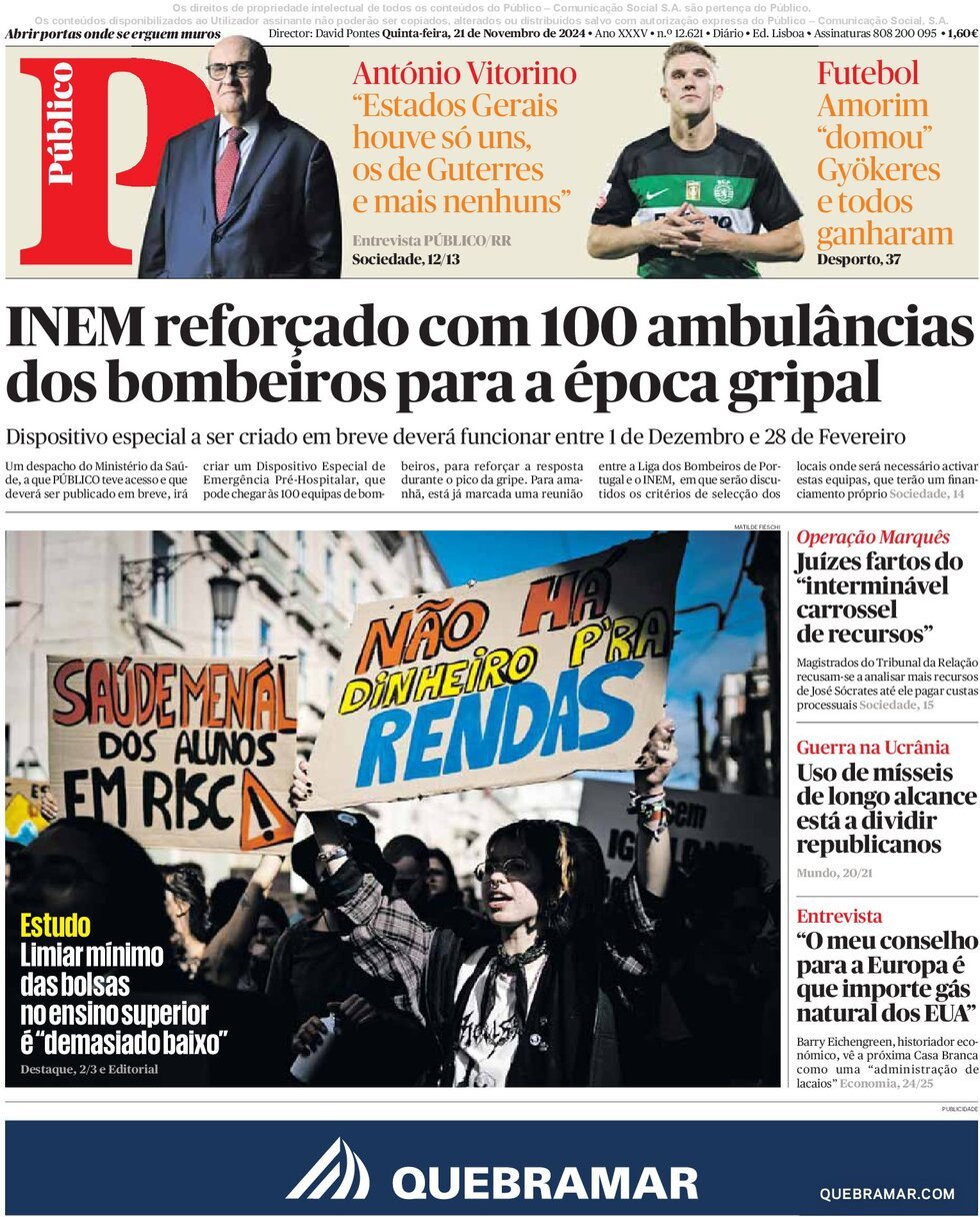 Prima Pagina Público 21/11/2024