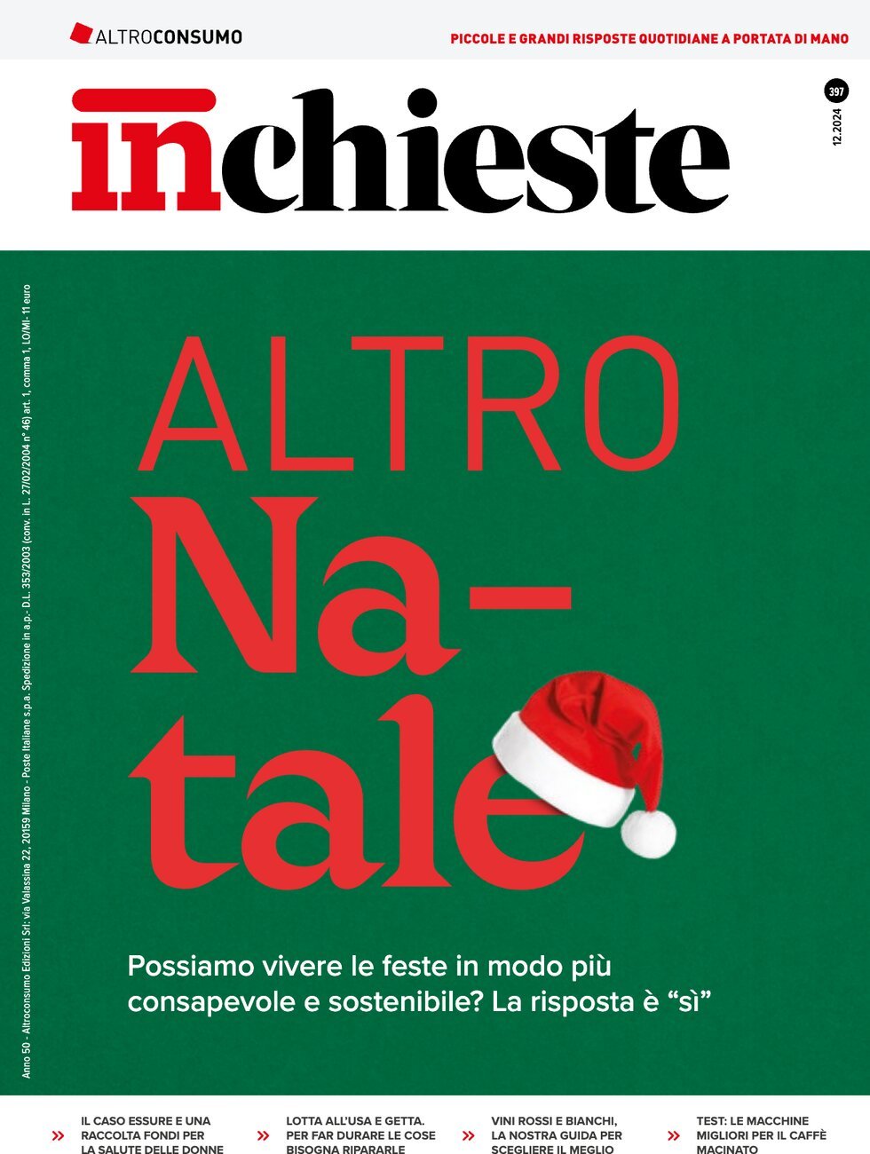 Copertina Inchieste (Altroconsumo) 01/12/2024