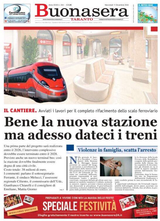 Prima Pagina Buonasera (Taranto) 11/12/2024