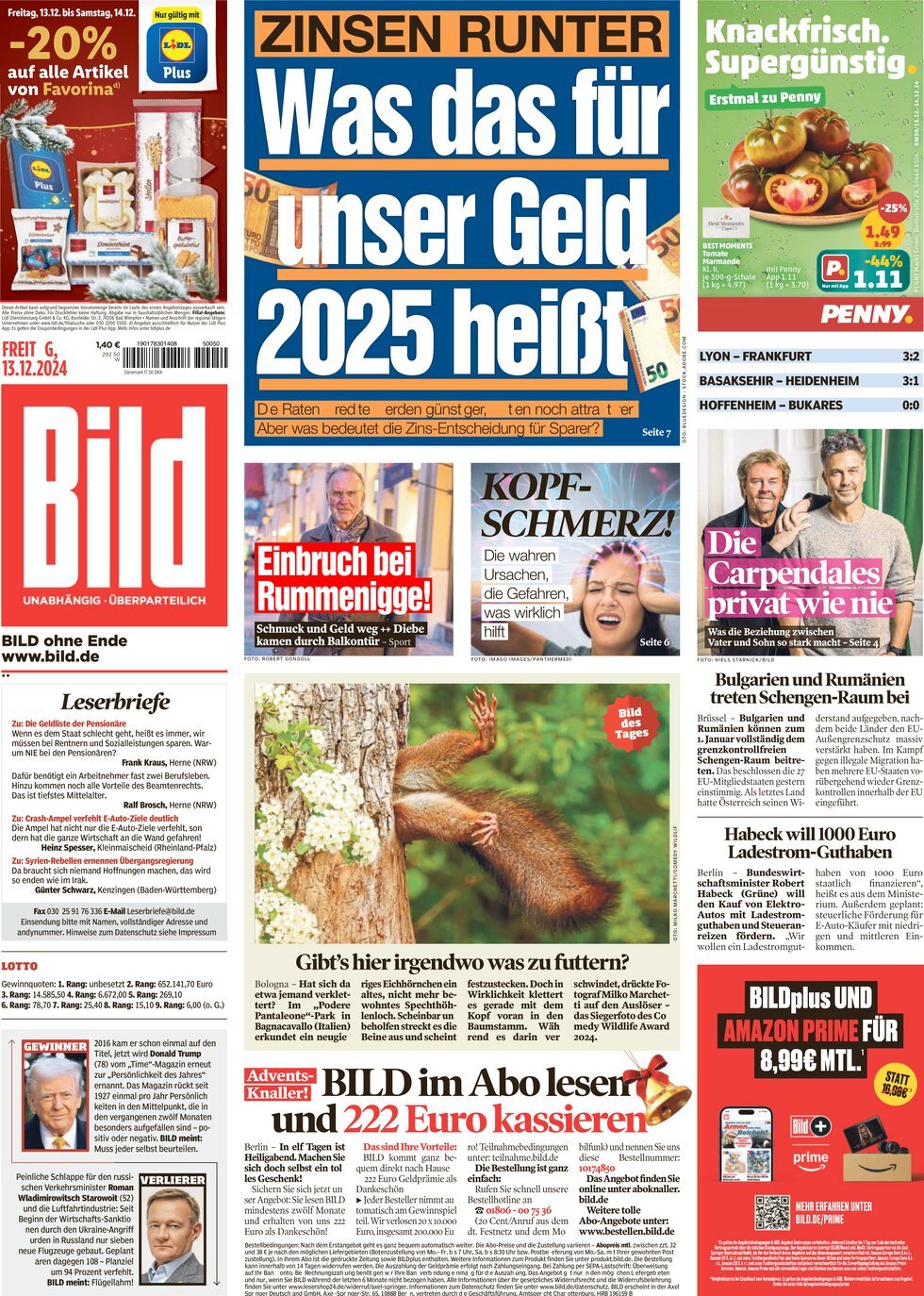 Prima Pagina Bild 13/12/2024