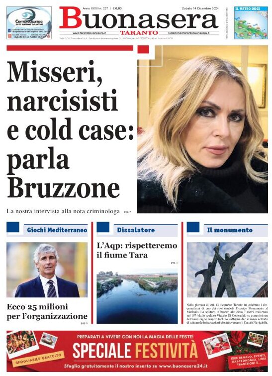 Prima Pagina Buonasera (Taranto) 14/12/2024