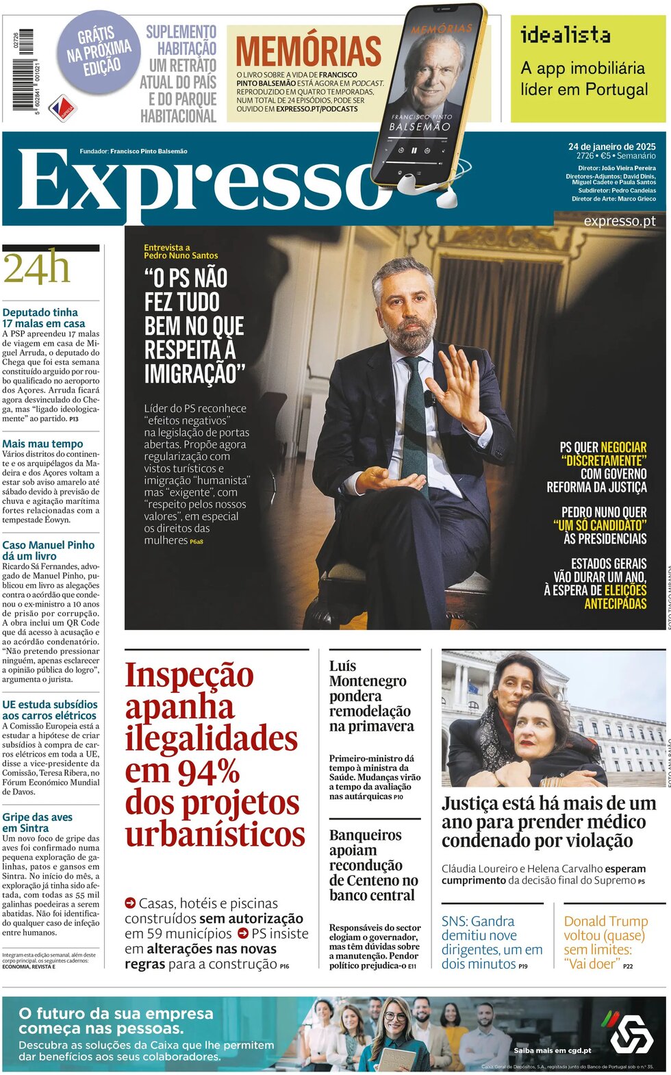 Copertina Expresso 24/01/2025