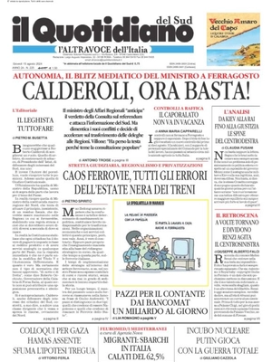 Il Quotidiano del Sud L'Altravoce