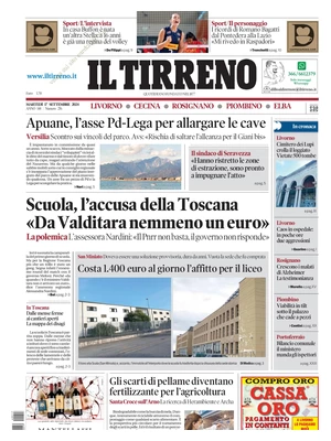 Il Tirreno (Livorno, Cecina, Rosignano, Piombino, Elba)