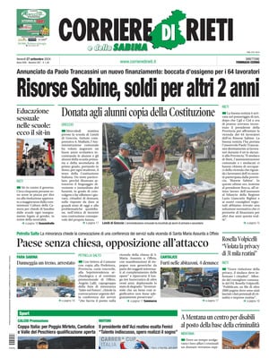 Corriere di Rieti e della Sabina