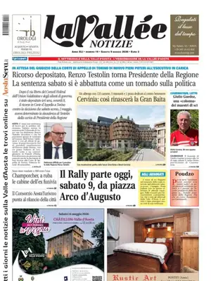 Prima Pagina "La Vallée Notizie"