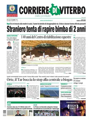 Prima Pagina "Corriere di Viterbo"