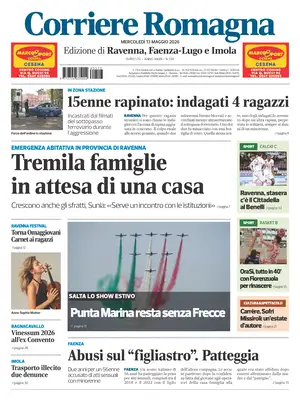Prima Pagina "Corriere Romagna | Ravenna e Imola"